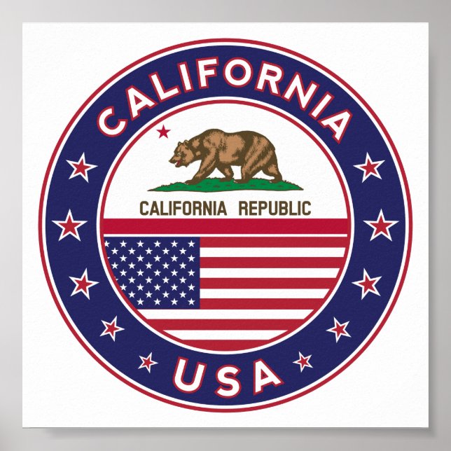 Kalifornien Poster (Vorne)