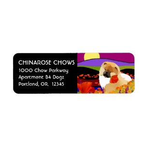 KALIFORNIEN PUPPY - Rücksendeadressen-Aufkleber Cu