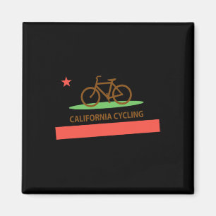 Kalifornien Radfahren Republik Flagge Bergstraße F Magnet