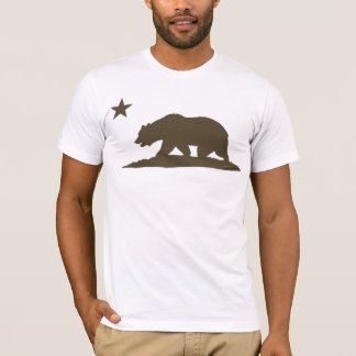 Kalifornien-Republik-Bär - Brown T-Shirt