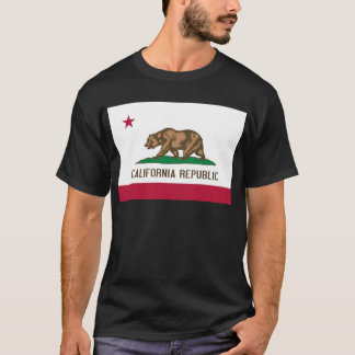 Kalifornien-Republik-Bärn-Staats-Flagge T-Shirt