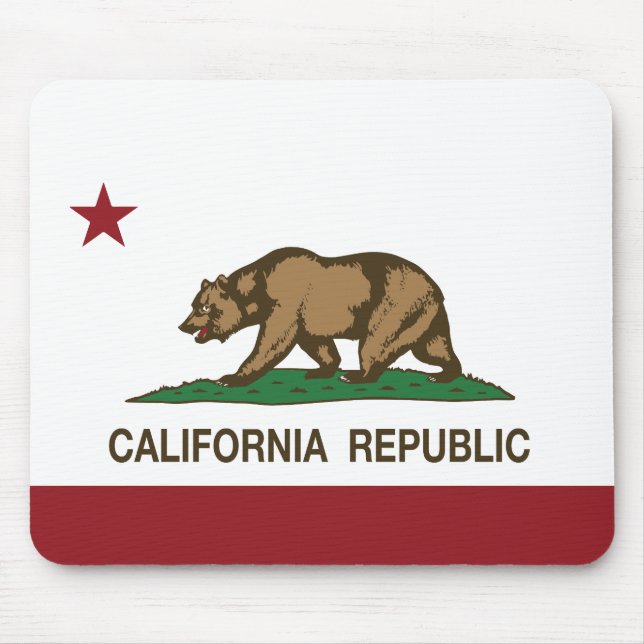 Kalifornien-Republik-Flagge Mousepad (Vorne)
