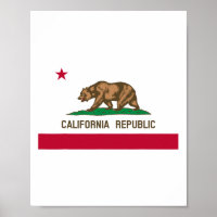 Kalifornien Republik Flagge Patriotischer Staat Re