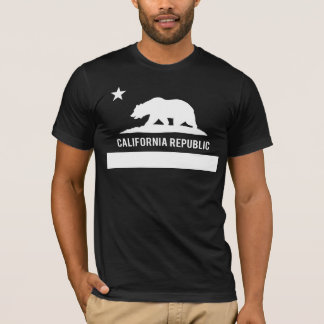 Kalifornien-Republik-Flagge - Schwarzes T-Shirt