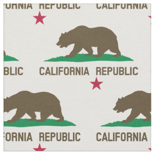 Kalifornien-Republik-Gewebe Stoff