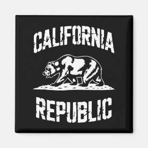 Kalifornien Republik Grizzly Staat Retro Vintage Magnet