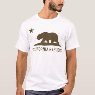 Kalifornien-Republik - grundlegend - Brown T-Shirt