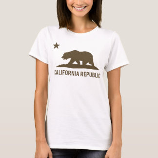Kalifornien-Republik - grundlegend - Brown T-Shirt
