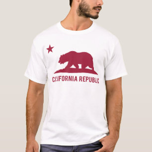 Kalifornien-Republik - grundlegend - Rot T-Shirt