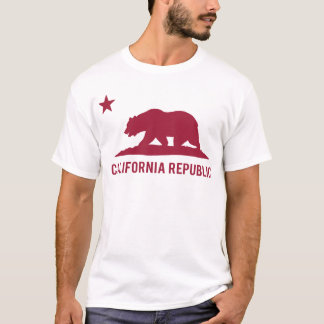 Kalifornien-Republik - grundlegend - Rot T-Shirt