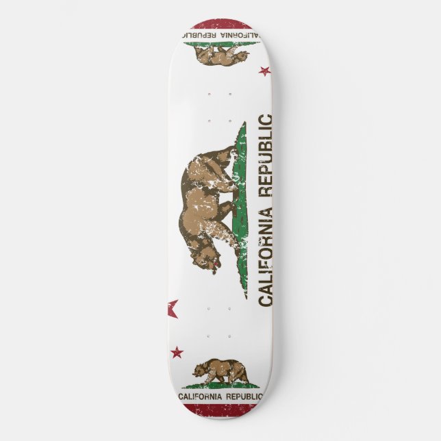 Kalifornien-Republik-Staats-Flagge Skateboard (Vorderseite)