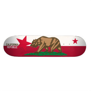 KALIFORNIEN-REPUBLIK Staats-Flaggen-angepasste Skateboard