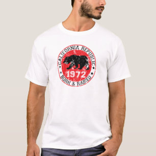 Kalifornien-Republikgeborenes angehoben 1970 T-Shirt