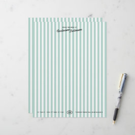 Kalifornien Resort Gestreiftes Briefpapier Briefko