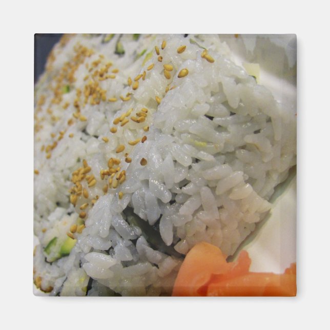 Kalifornien Roll - Vegetarier Sushi Magnet (Vorne)