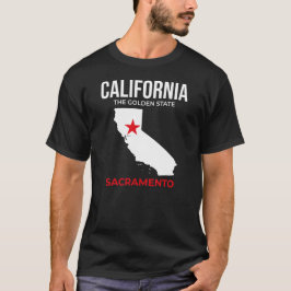 Kalifornien, Sacramento – The Golden State, USA T-Shirt