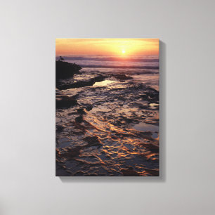 Kalifornien, San Diego, La Jolla, Sonnenuntergang  Leinwanddruck