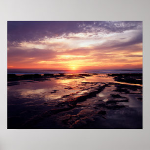Kalifornien, San Diego, Sunset Cliffs, Sonnenunter Poster