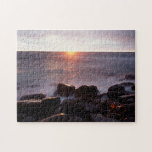 Kalifornien, San Diego, Sunset Cliffs, Sonnenunter Puzzle