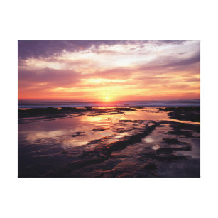 Kalifornien, San Diego, Sunset Cliffs, Sunset 3 Leinwanddruck