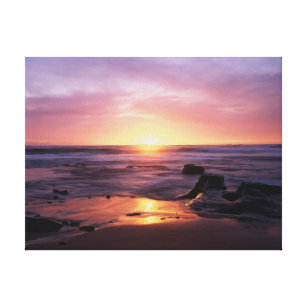 Kalifornien, San Diego, Sunset Cliffs, Sunset 4 Leinwanddruck