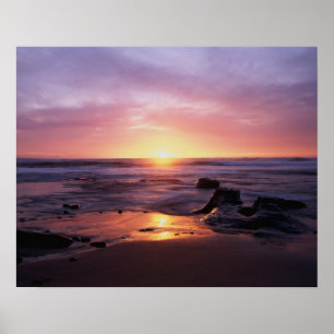 Kalifornien, San Diego, Sunset Cliffs, Sunset 4 Poster