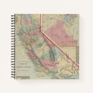 Kalifornien, San Francisco Karte von Mitchell Notizbuch