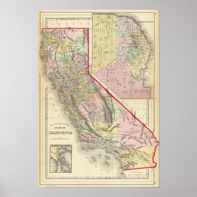 Kalifornien, San Francisco Poster (Vorne)