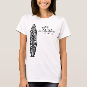Kalifornien Santa Cruz, Surfen Surfbrett Ckprint T-Shirt