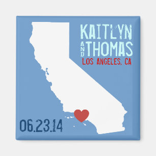 Kalifornien Save the Date - Individuell gestaltete Magnet