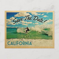 Kalifornien Save the Date Surfing