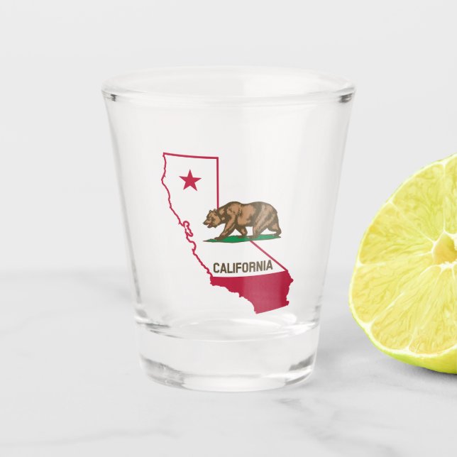 Kalifornien Schnapsglas (Vorderseite)