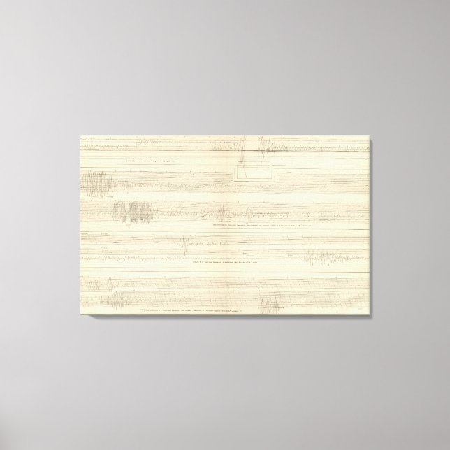 Kalifornien Seismogramme 8 Leinwanddruck (Vorderseite)