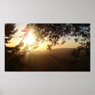 Kalifornien-Sonnenuntergang Poster