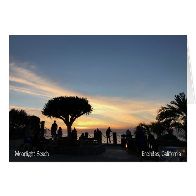 Kalifornien-Sonnenuntergang über dem Ozean (Vorderseite (Horizontal))