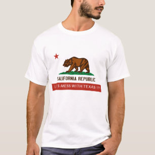 Kalifornien-Staatflagge, LIESS US MIT TEXAS T-Shirt