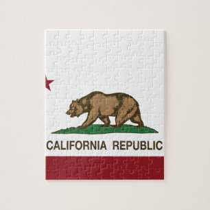 Kalifornien-Staats-Flagge Puzzle