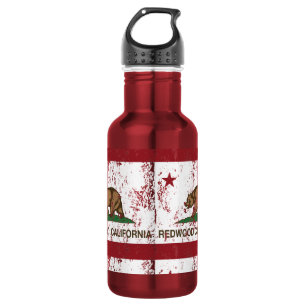 Kalifornien-Staats-Flagge Redwood City Trinkflasche