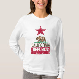 KALIFORNIEN - Stil der Staatsflagge T-Shirt