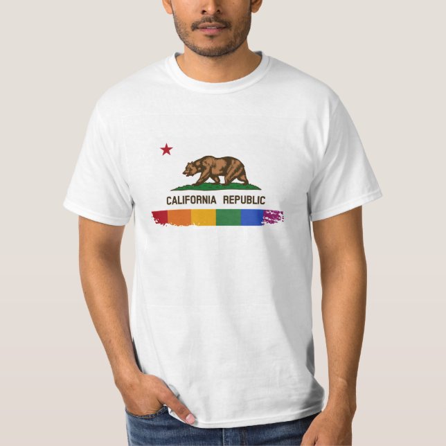 KALIFORNIEN-STOLZ-FLAGGE - .PNG T-Shirt (Vorderseite)