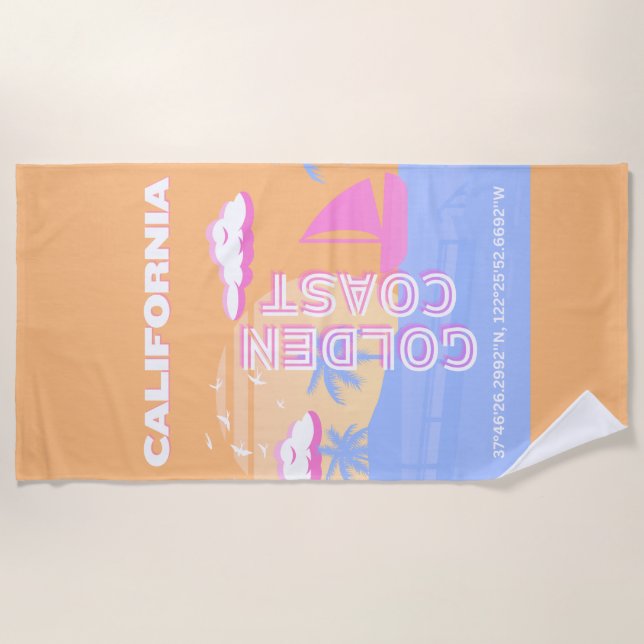 Kalifornien, Strand, Art der Reise Strandtuch (Vorderseite)