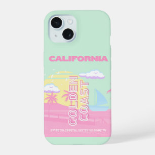 Kalifornien, Strand, Reisemöglichkeiten, Preppy iPhone 15 Hülle