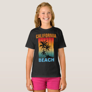 KALIFORNIEN STRAND VINTAGE RETRO SONNENUNTERGANG I T-Shirt