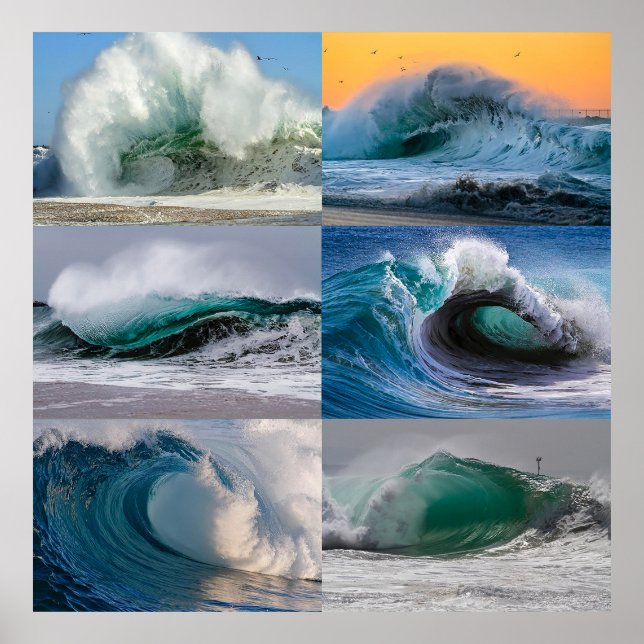 Kalifornien Surf  Poster (Vorne)