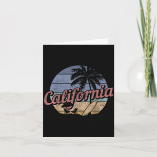 Kalifornien Surf Vintage Souvenir Cali Beach Surfe Karte