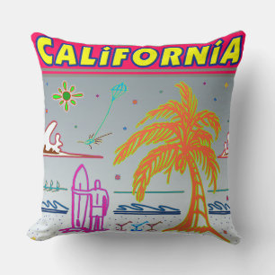 KALIFORNIEN Surfer Beach Pillow Kissen