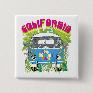 Kalifornien Surfing Van Button