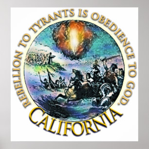 Kalifornien-Tee-Party-Plakate Poster