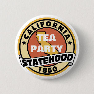 KALIFORNIEN-TEE-PARTY-STAAT BUTTON