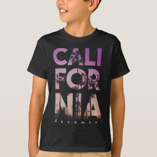 Kalifornien Träumender Strand Palme Sommerferien T-Shirt